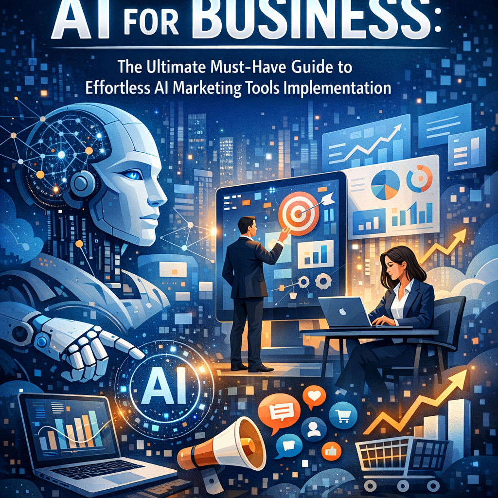 Illustration of AI for Business: The Ultimate Must-Have Guide to Effortless AI Marketing Tools Implementation