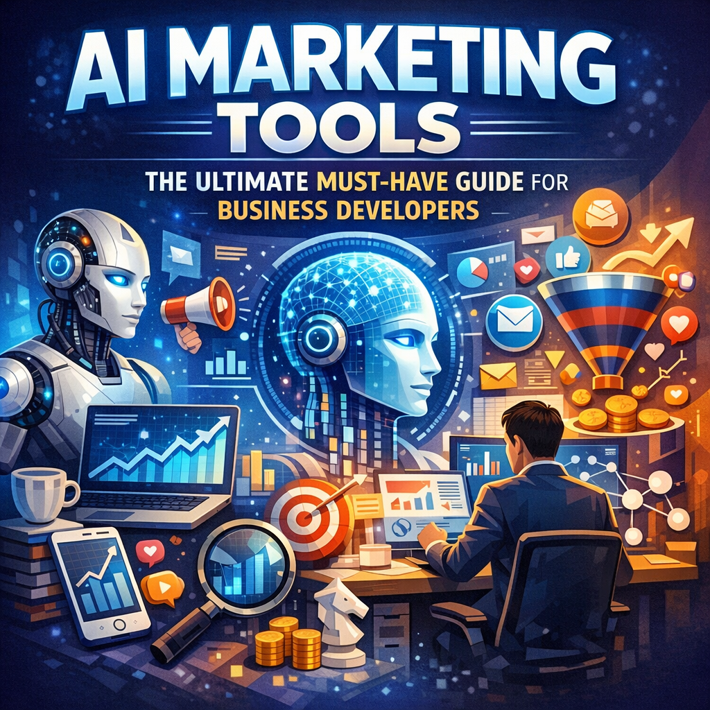 Illustration of AI Marketing Tools: The Ultimate Must-Have Guide for Business Developers