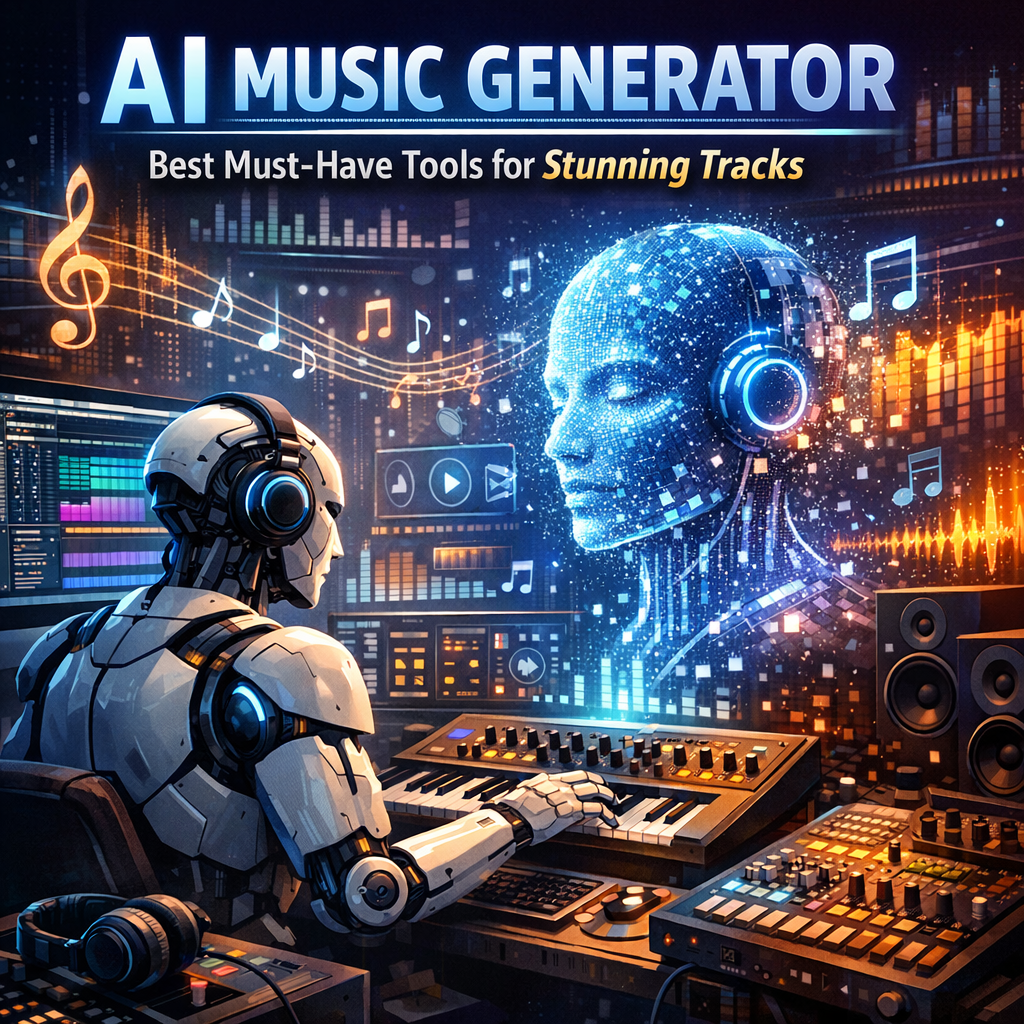 Illustration of AI Music Generator: Best Must-Have Tools for Stunning Tracks