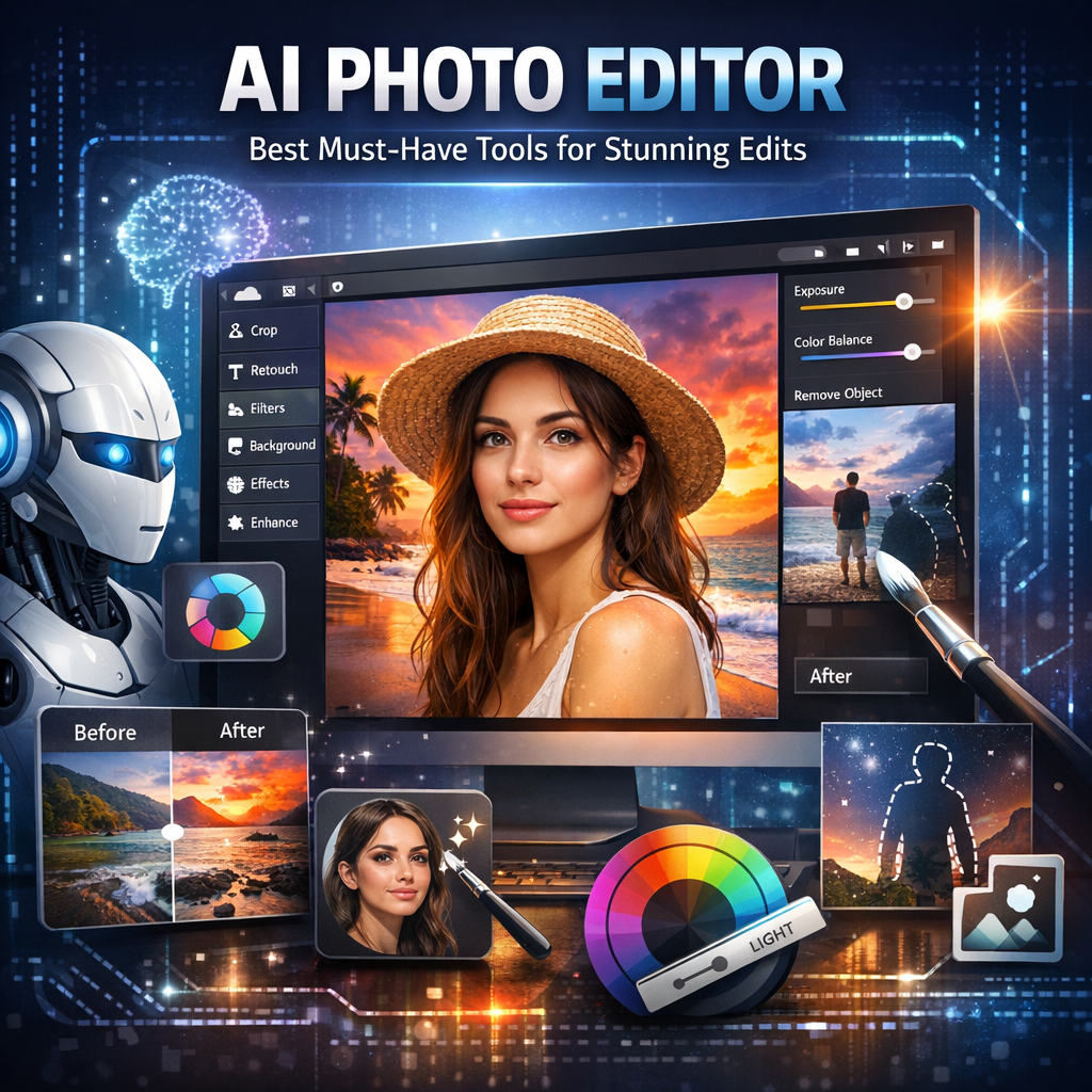 Illustration of AI Photo Editor: Best Must-Have Tools for Stunning Edits