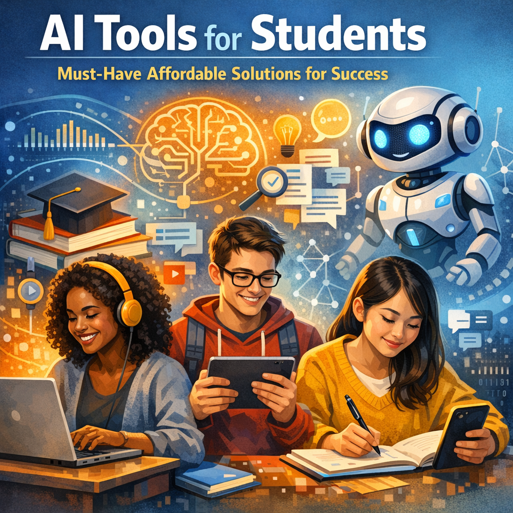 Illustration of AI Tools for Students: Must-Have Affordable Solutions for Success
