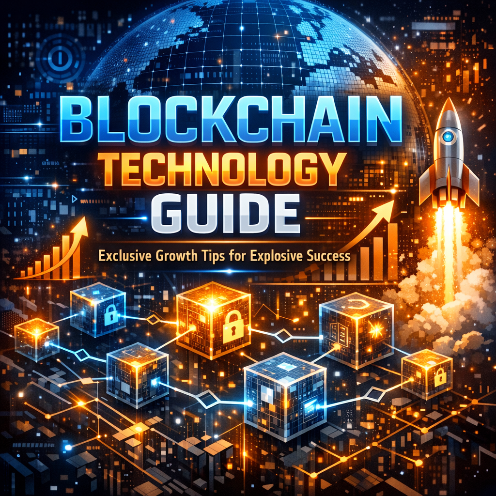 Illustration of Blockchain Technology Guide: Exclusive Growth Tips for Explosive Success