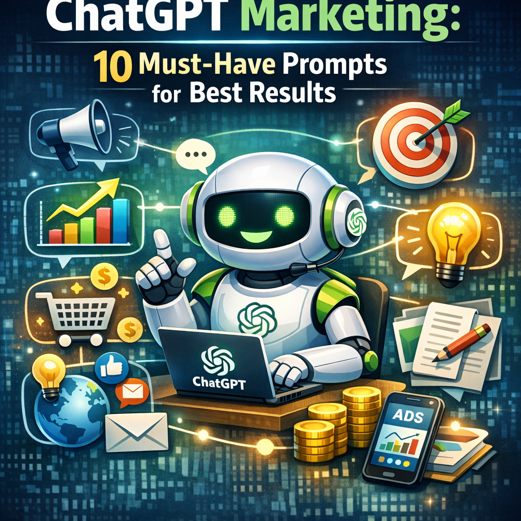 Illustration of ChatGPT Marketing: 10 Must-Have Prompts for Best Results