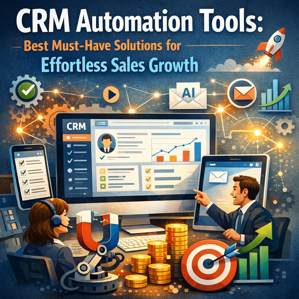 Illustration of CRM Automation Tools: Best Must-Have Solutions for Effortless Sales Growth