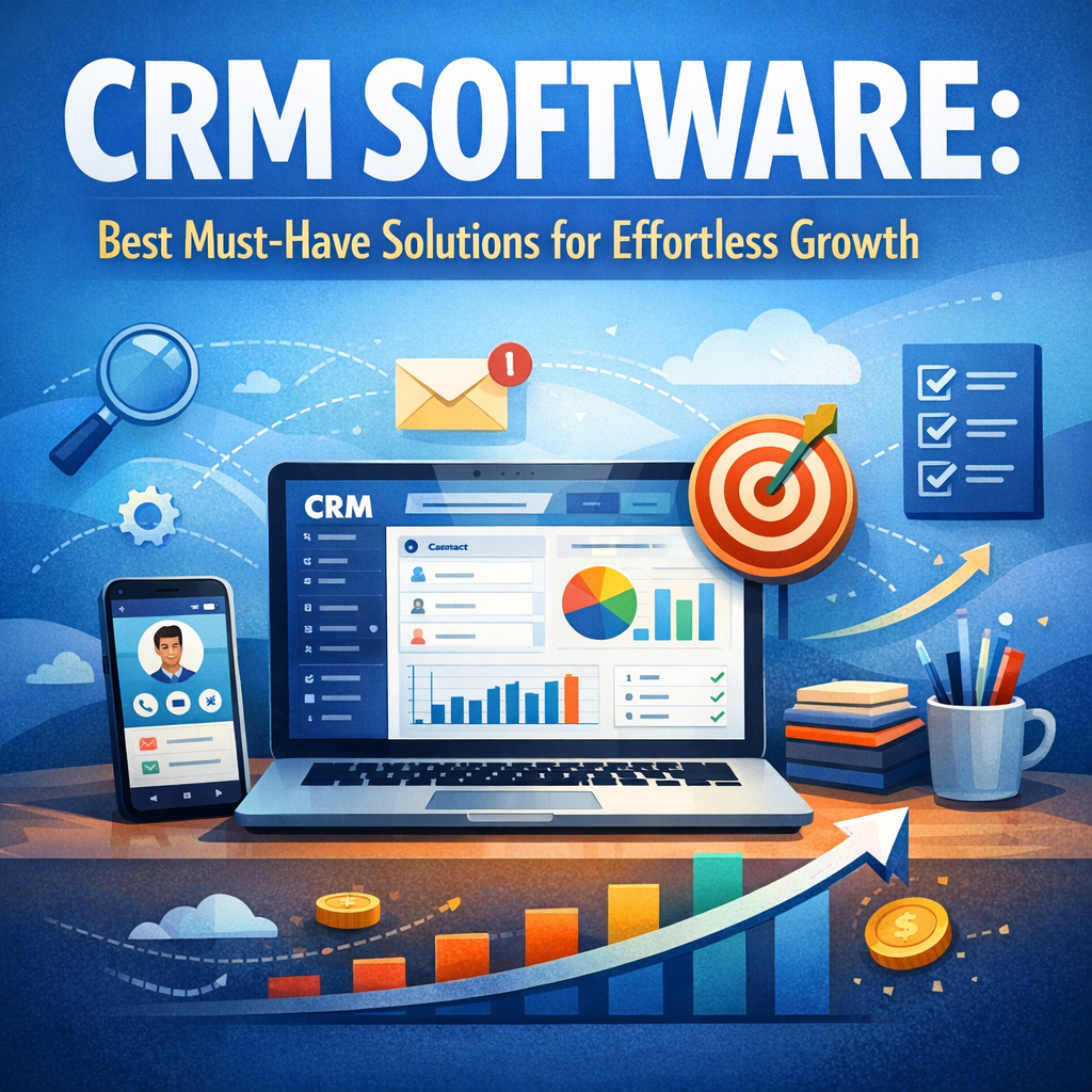 Illustration of CRM Software: Best Must-Have Solutions for Effortless Growth