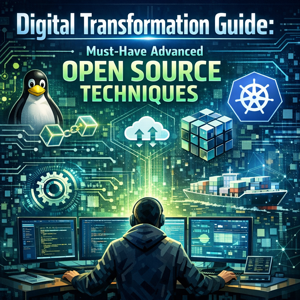 Illustration of Digital Transformation Guide: Must-Have Advanced Open Source Techniques