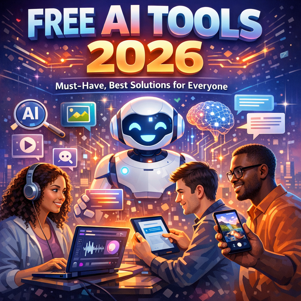 Illustration of Free AI Tools 2026: Must-Have, Best Solutions for Everyone