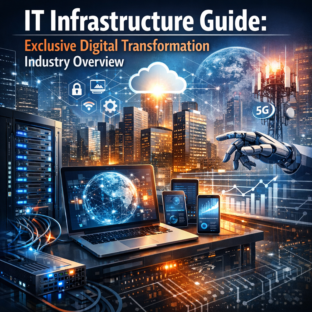 Illustration of IT Infrastructure Guide: Exclusive Digital Transformation Industry Overview