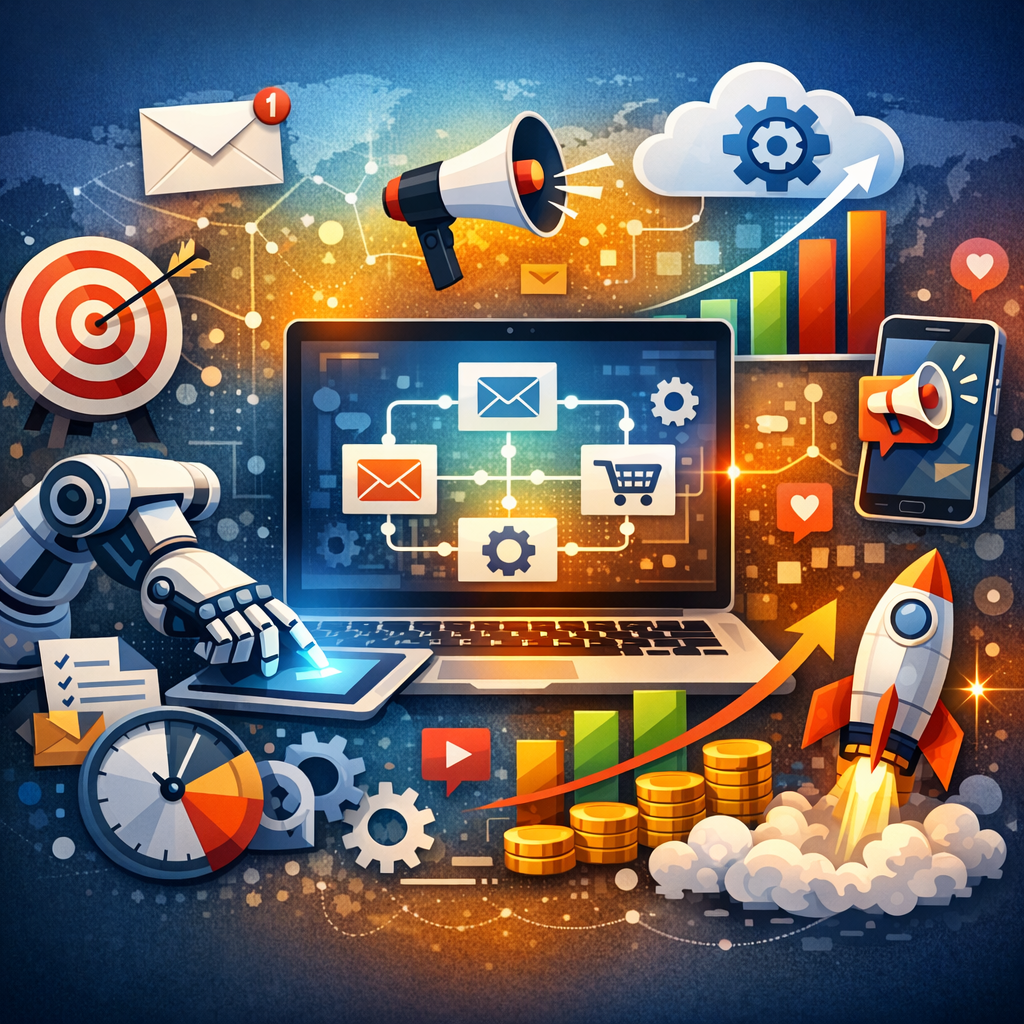 Illustration of Marketing Automation Tools: Best Must-Have Solutions for Effortless Growth