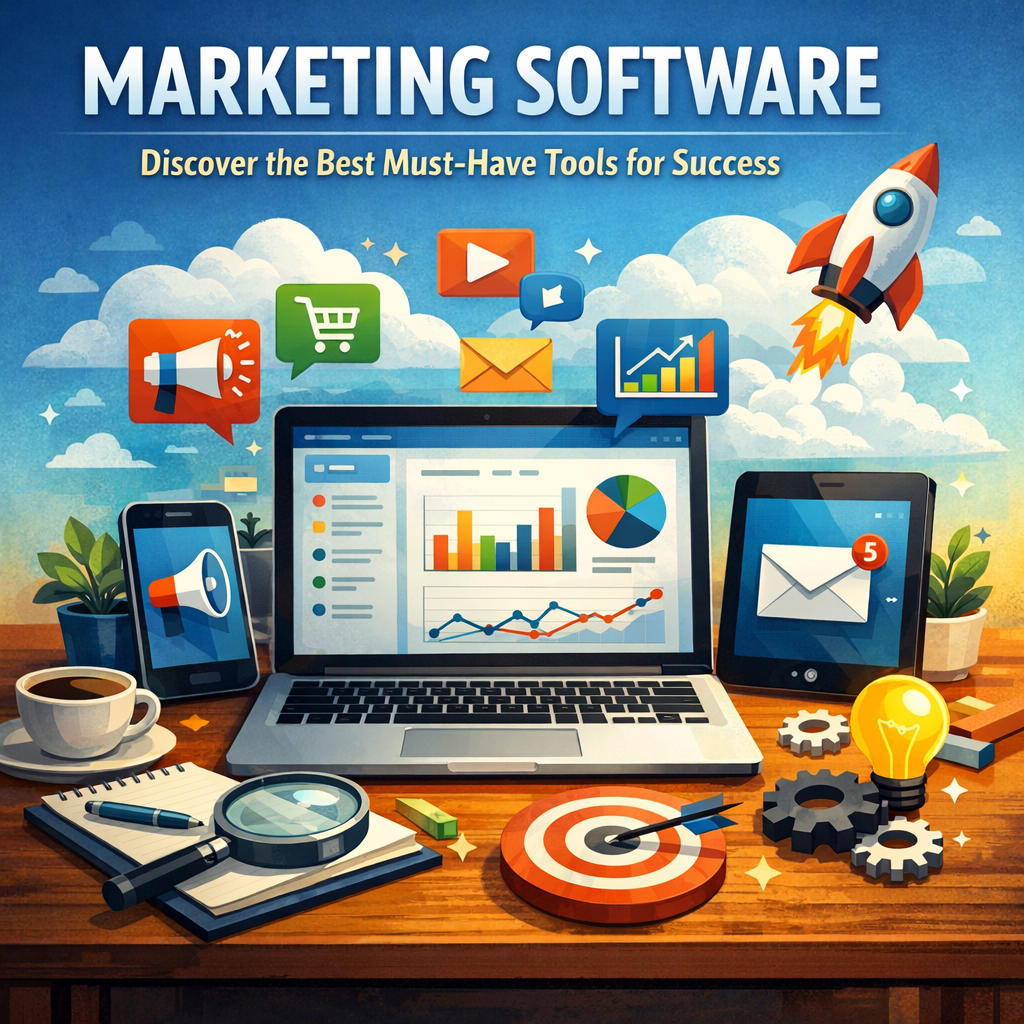 Illustration of Marketing Software: Discover the Best Must-Have Tools for Success