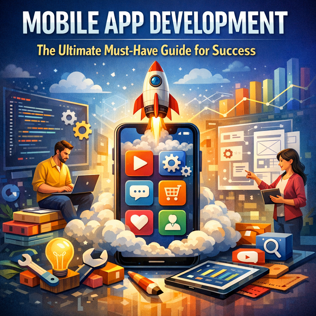 Illustration of Mobile App Development: The Ultimate Must-Have Guide for Success