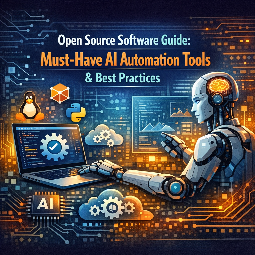Illustration of Open Source Software Guide: Must-Have AI Automation Tools Best Practices