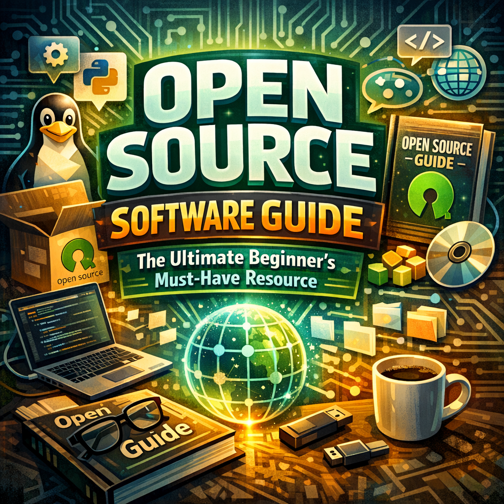 Illustration of Open Source Software Guide: The Ultimate Beginner’s Must-Have Resource