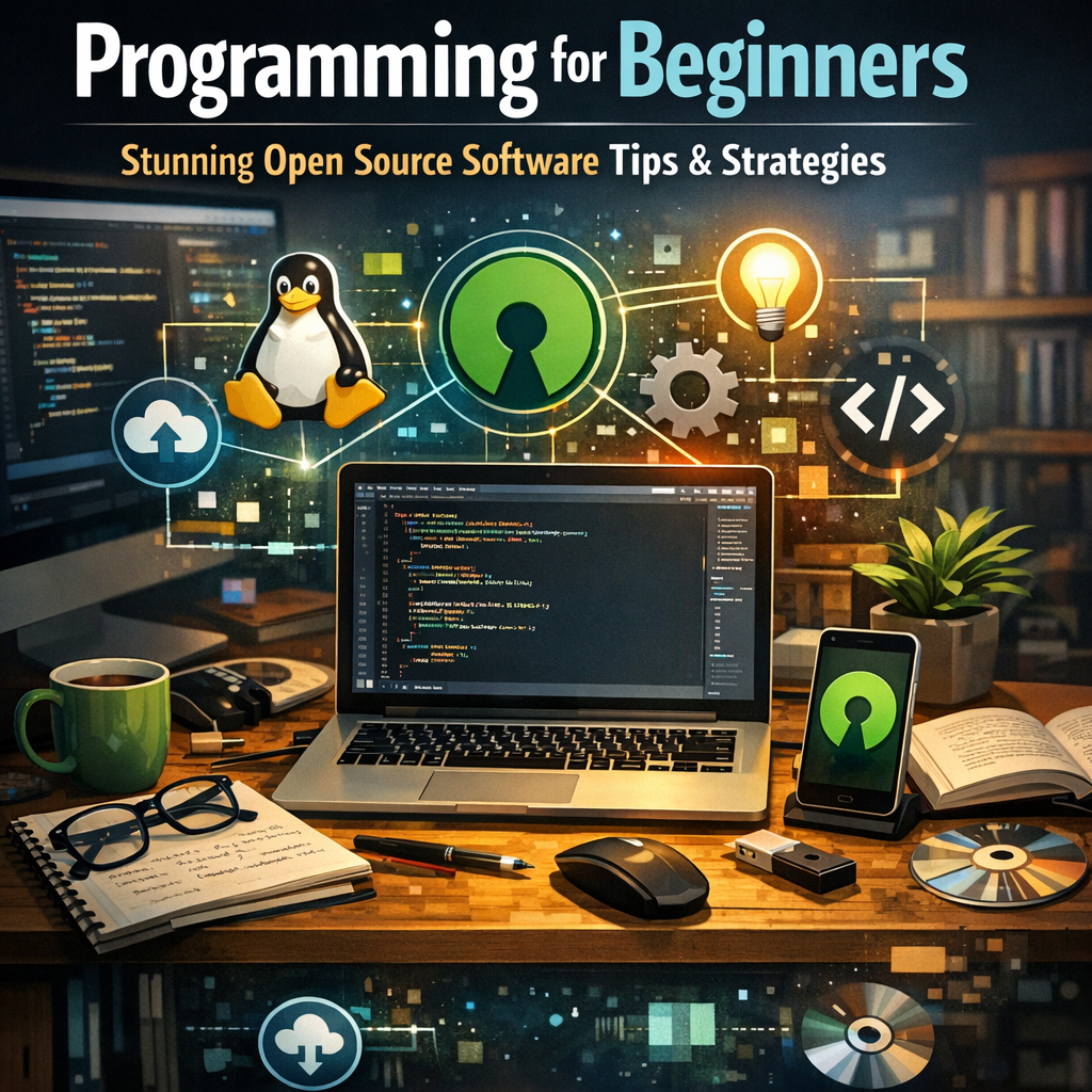 Illustration of Programming for Beginners: Stunning Open Source Software Tips & Strategies