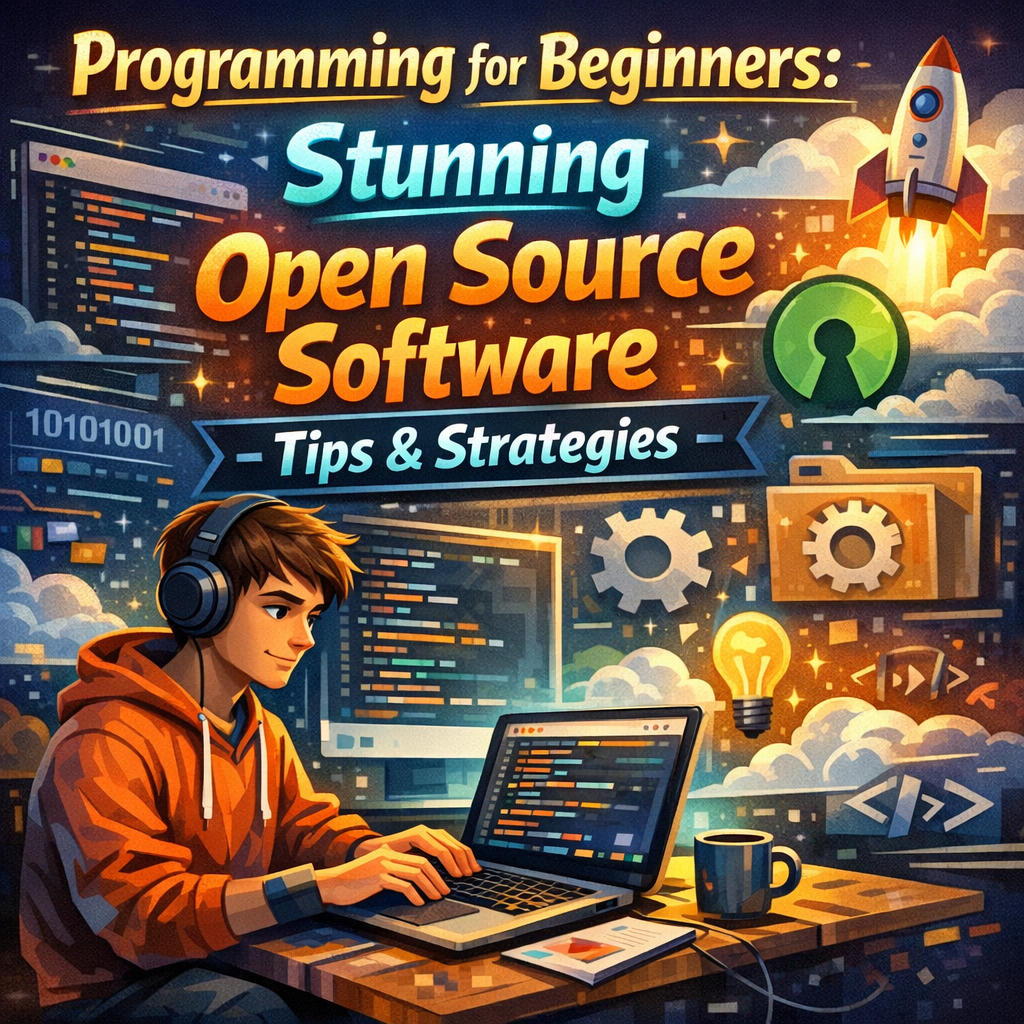Illustration of Programming for Beginners: Stunning Open Source Software Tips & Strategies