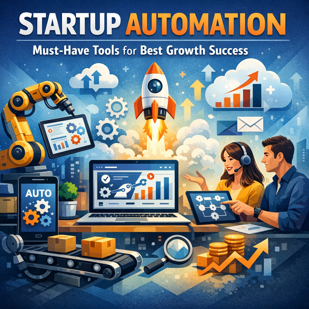 Illustration of Startup Automation: Must-Have Tools for Best Growth Success