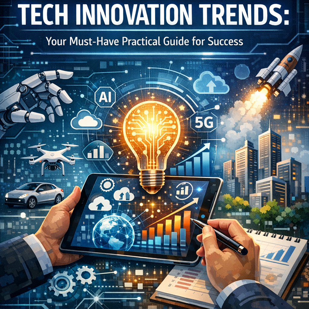 Illustration of Tech Innovation Trends: Your Must-Have Practical Guide for Success