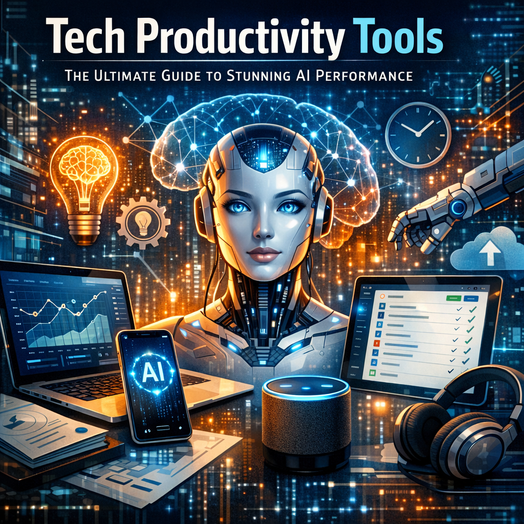 Illustration of Tech Productivity Tools: The Ultimate Guide to Stunning AI Performance