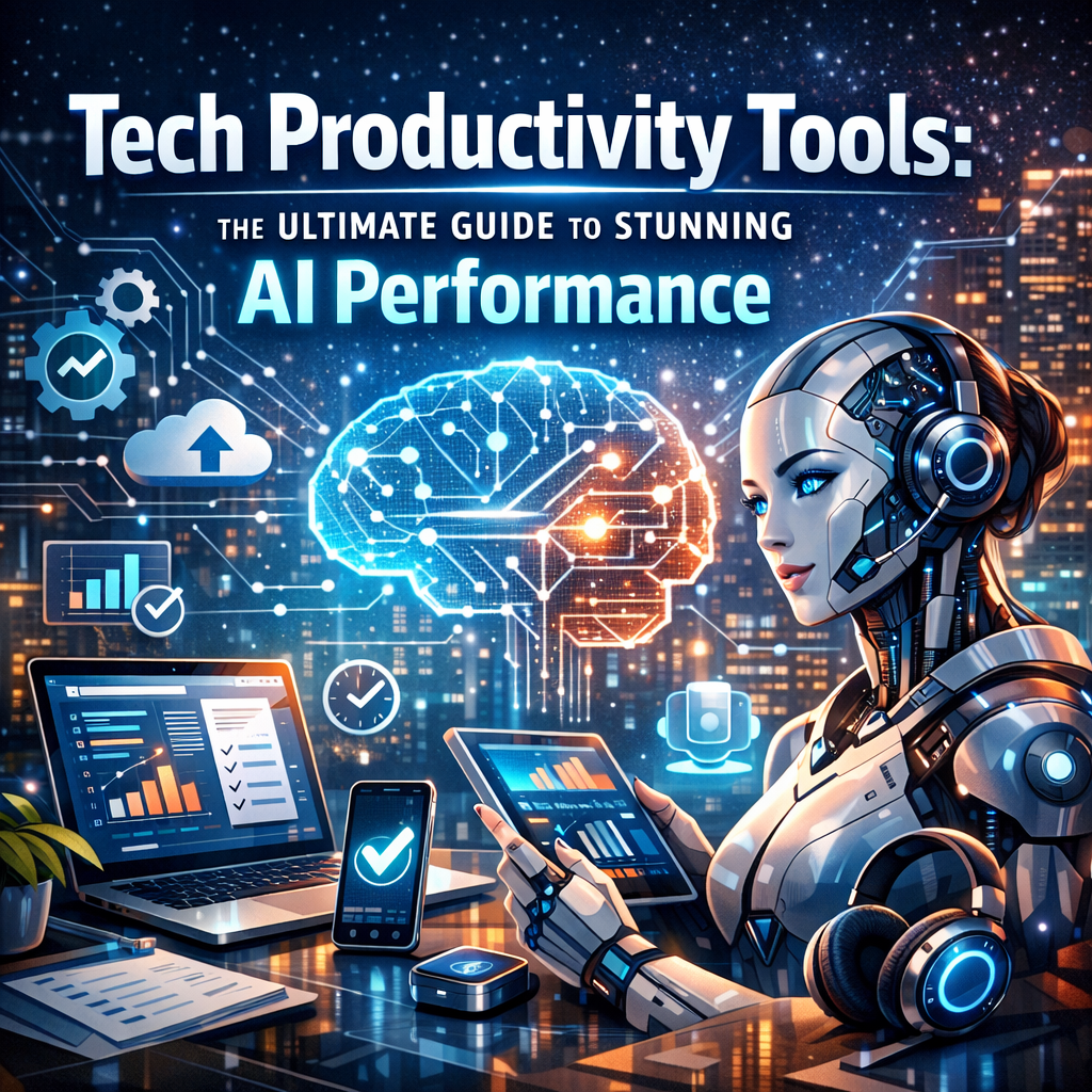 Illustration of Tech Productivity Tools: The Ultimate Guide to Stunning AI Performance