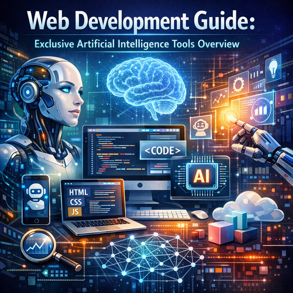 Illustration of Web Development Guide: Exclusive Artificial Intelligence Tools Overview