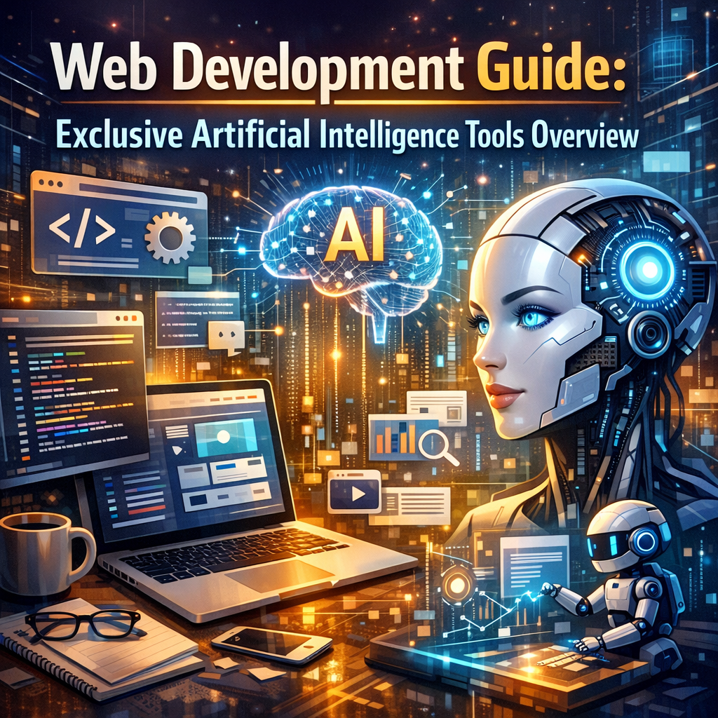 Illustration of Web Development Guide: Exclusive Artificial Intelligence Tools Overview